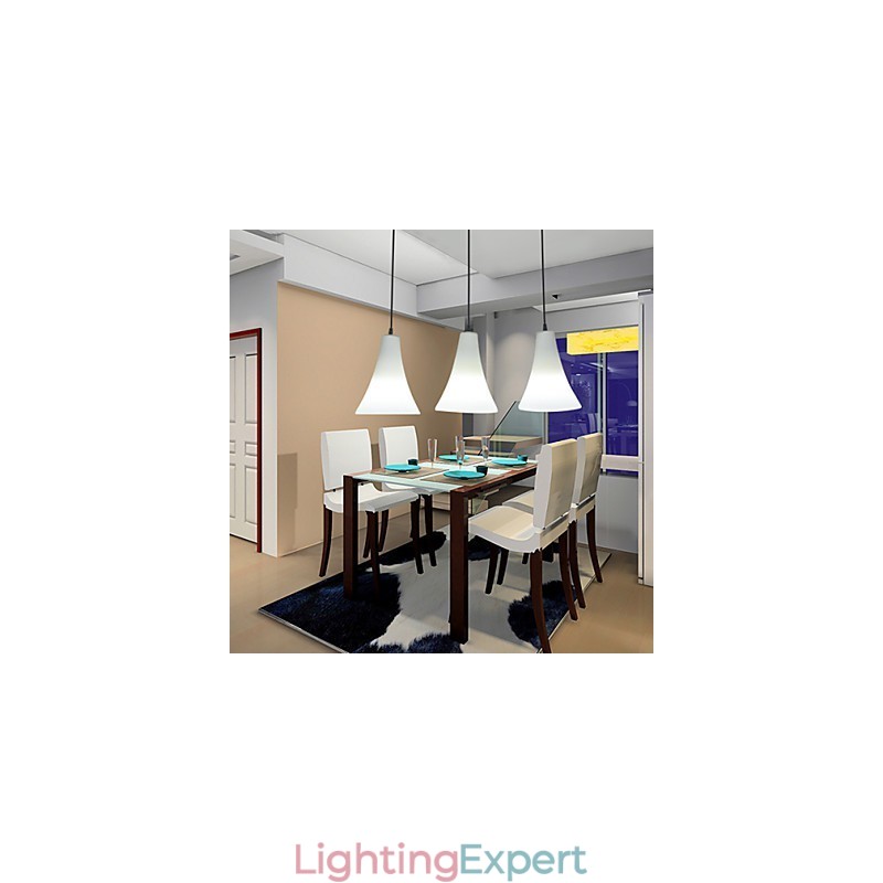 Funnel Cone Cone Type Single Head Trumpet Shaped Glass Meal Light Simple Droplight Lamp Light