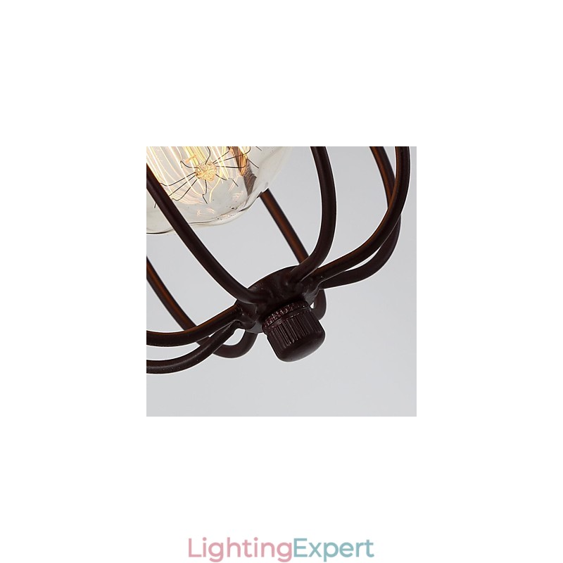 Vintage Mini Style Painting Metal Pendant Light