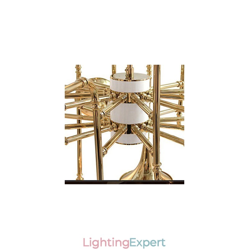 Country Mini Style Electroplated Metal Chandelier
