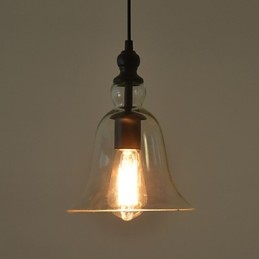 Vintage Industrial Retro Glass Chandelier Creative Minimalist Bedside Lamp Clear Colour