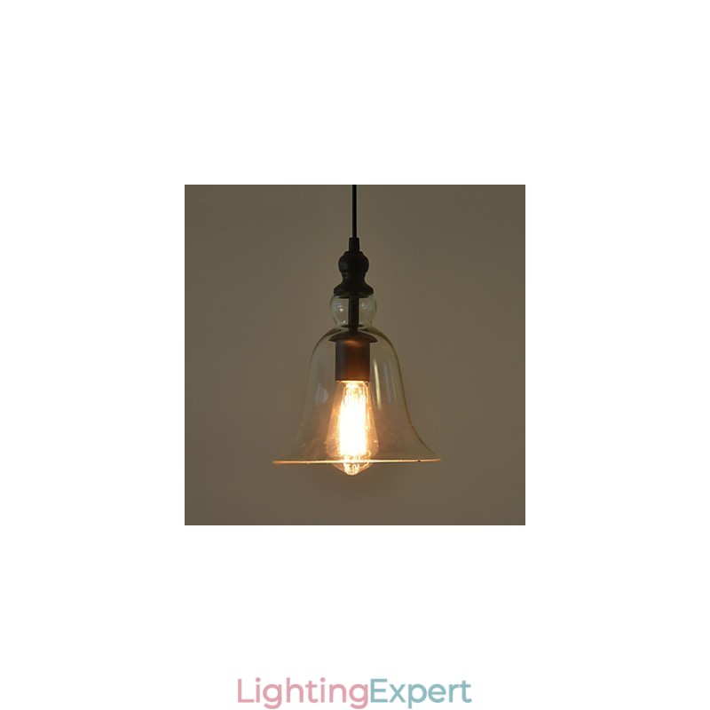 Vintage Industrial Retro Glass Chandelier Creative Minimalist Bedside Lamp Clear Colour