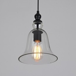 Vintage Industrial Retro Glass Chandelier Creative Minimalist Bedside Lamp Clear Colour