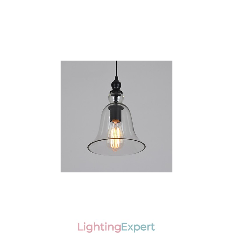 Vintage Industrial Retro Glass Chandelier Creative Minimalist Bedside Lamp Clear Colour