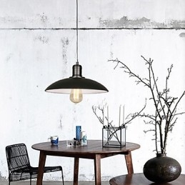 Lamps And Lanterns Art Restoring Single Head Wrought Iron Flying Saucer Droplight