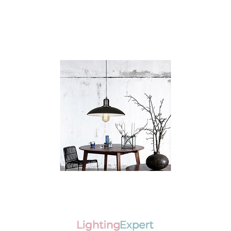 Lamps And Lanterns Art Restoring Single Head Wrought Iron Flying Saucer Droplight