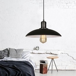 Lamps And Lanterns Art Restoring Single Head Wrought Iron Flying Saucer Droplight