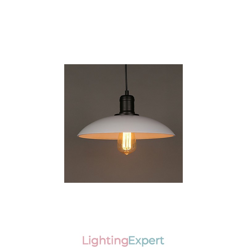 Lamps And Lanterns Art Restoring Single Head Wrought Iron Flying Saucer Droplight