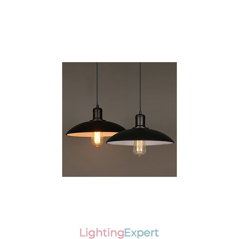 Lamps And Lanterns Art Restoring Single Head Wrought Iron Flying Saucer Droplight