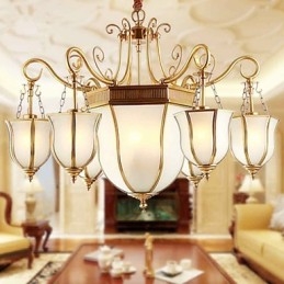 Chandelier Traditional Classic Rustic Lodge Metal