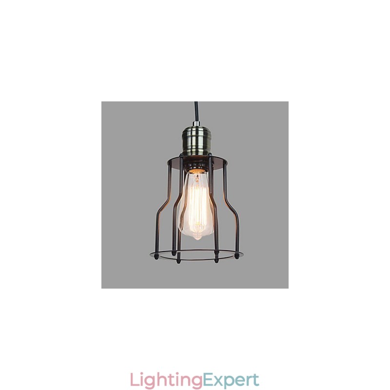 Traditional Classic Vintage Mini Style Painting Pendant Light