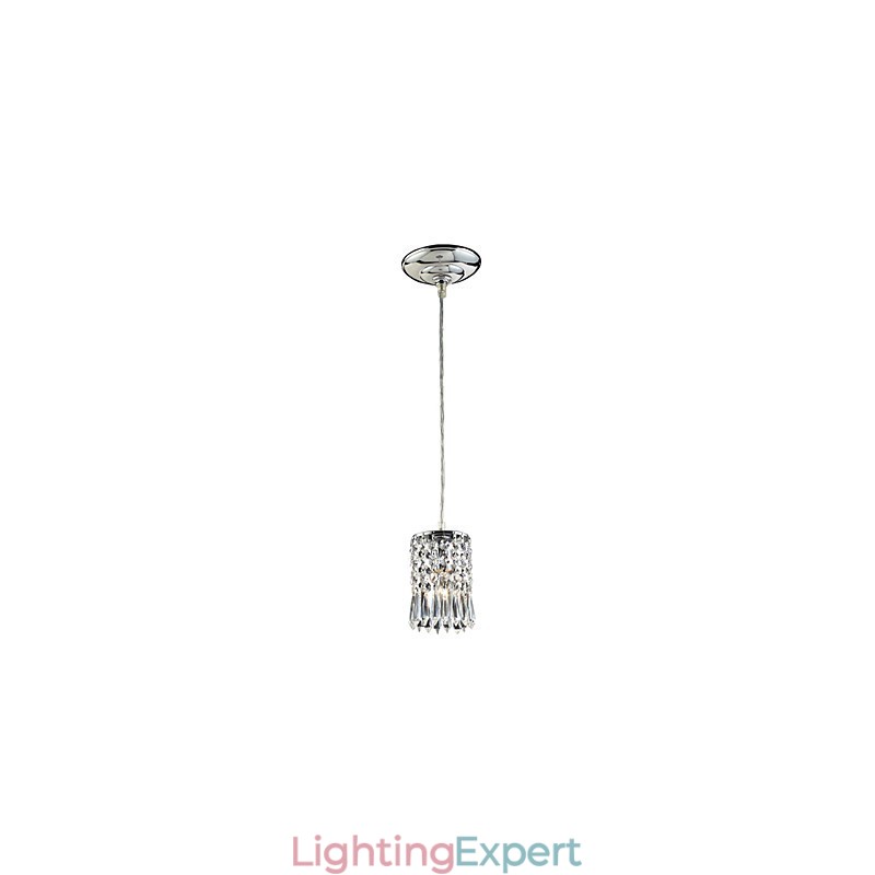 Modern Contemporary Crystal Mini Style Electroplated Pendant Light