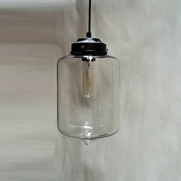 Bottle Design Pendant 1 Light Minimalist Iron Painting
