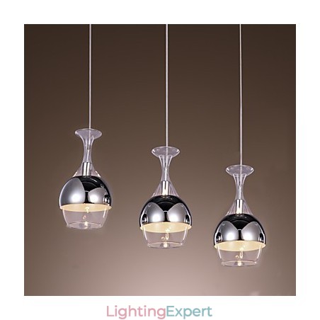 French Style Creative 3 Light Pendant in Shape Of Goblet French Style Creative 3 Light Pendant in Shape Of Goblet