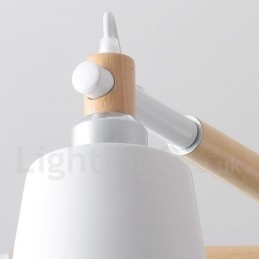 3 Light Modern Contemporary Wood Chandelier Light