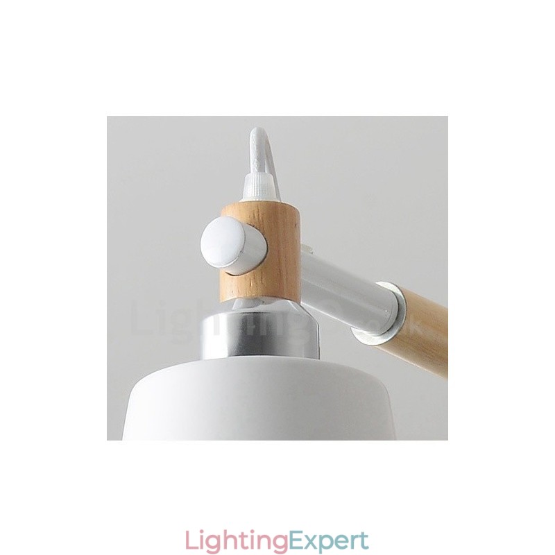8 Light Modern Contemporary Wood Chandelier