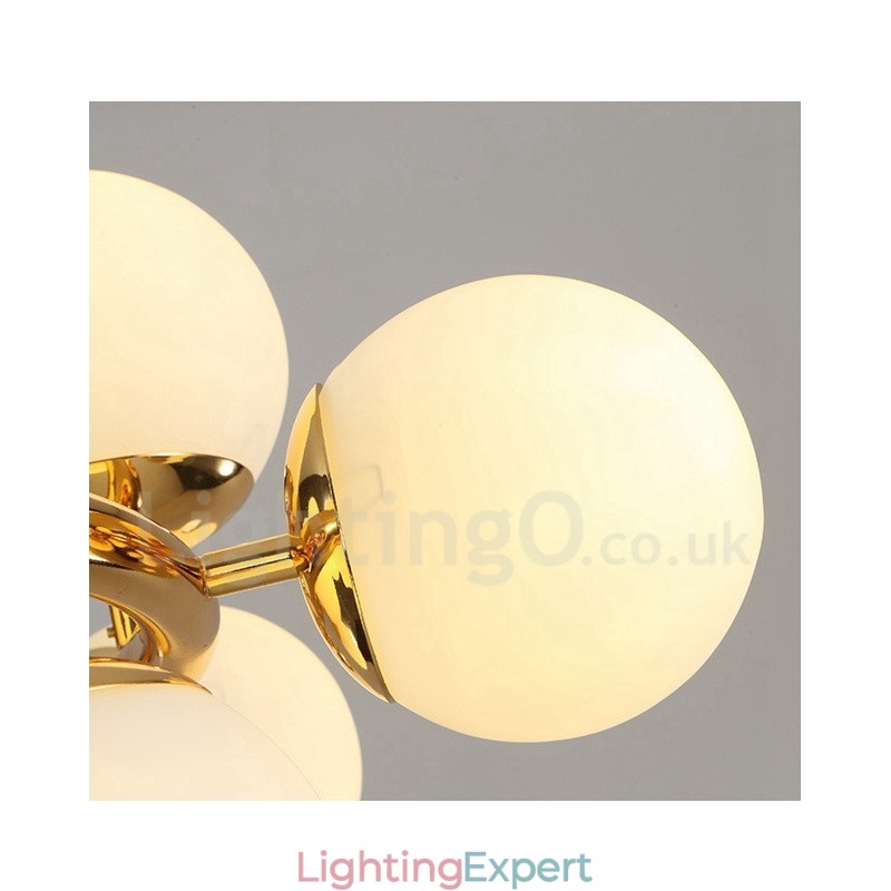 24 Light Modern Contemporary Chandelier with Glass Shade Light