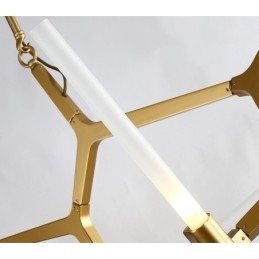 6 Light Modern Contemporary 2 Tier Chandelier Light (Black Golden)