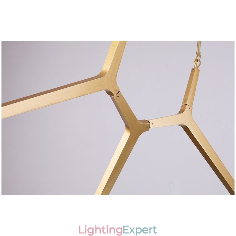 12 Light Modern Contemporary Chandelier Light (Black Golden)