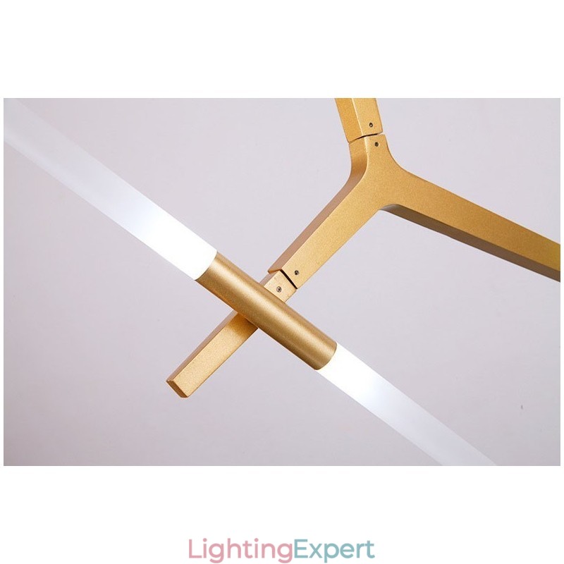 12 Light Modern Contemporary Chandelier Light (Black Golden)