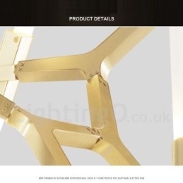 14 Light Modern Contemporary Chandelier Light (Black Golden)