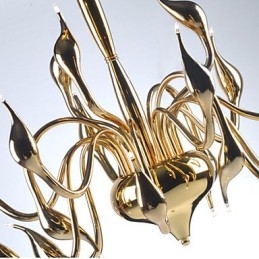 Modern Chandelier Light 24 Lights G4 Gold Plating