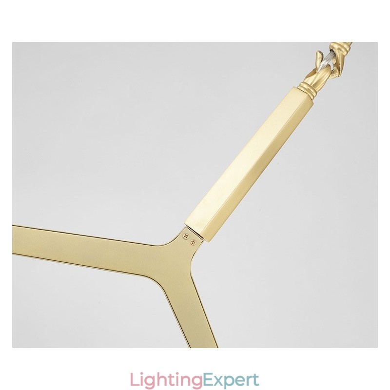 Modern Contemporary 20 Light Chandelier Light (Black Golden)
