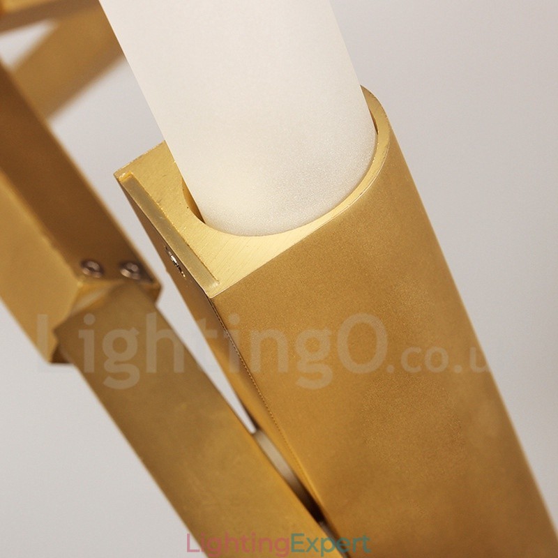 Modern Contemporary 20 Light Chandelier Light (Black Golden)