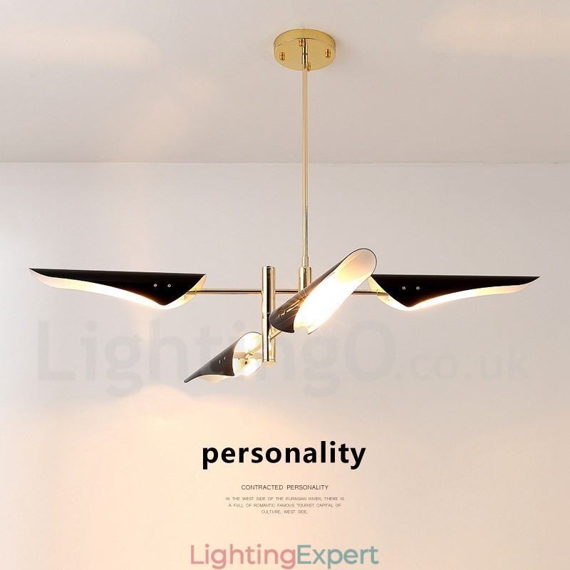 2 Tier Modern Contemporary 4 Light Chandelier