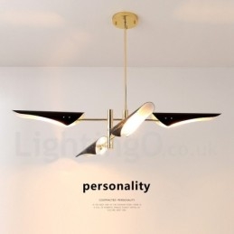2 Tier Modern Contemporary 4 Light Chandelier