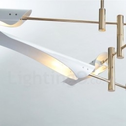 2 Tier Modern Contemporary 4 Light Chandelier