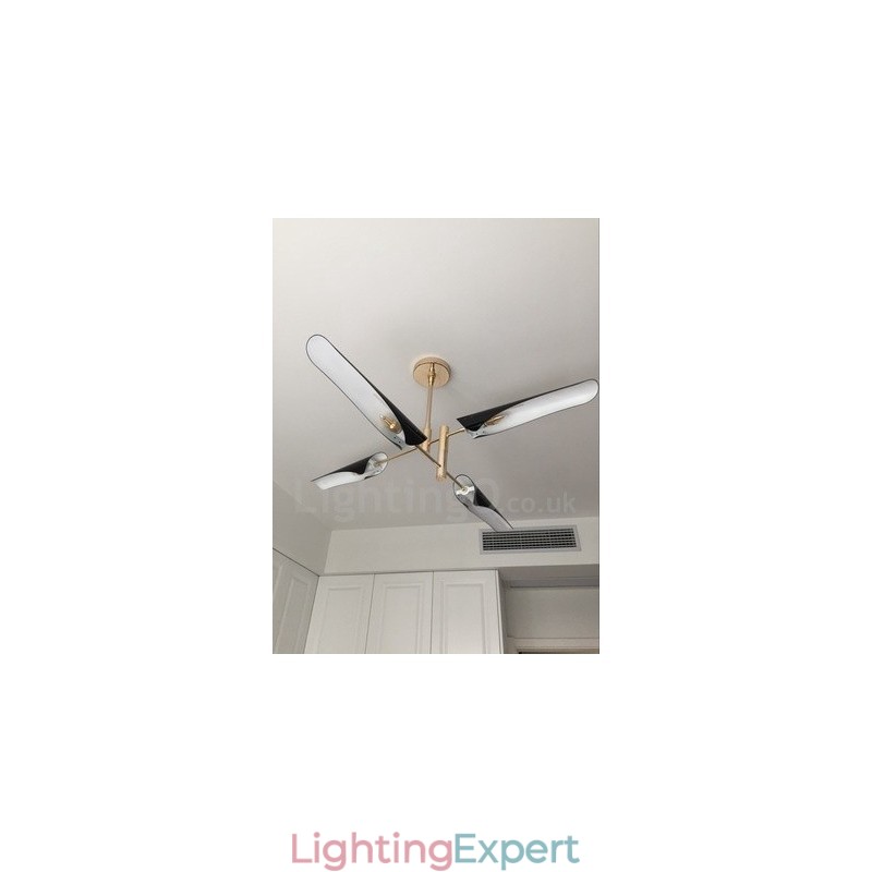 2 Tier Modern Contemporary 4 Light Chandelier