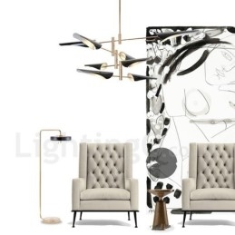 Modern Contemporary 4 Tier 8 Light Chandelier