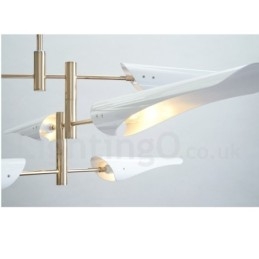 Modern Contemporary 4 Tier 8 Light Chandelier