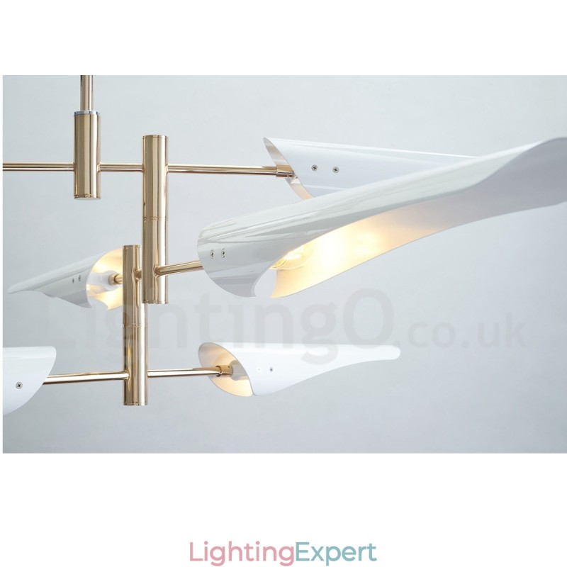 Modern Contemporary 4 Tier 8 Light Chandelier