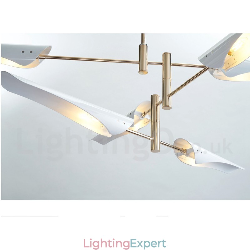 Modern Contemporary 4 Tier 8 Light Chandelier