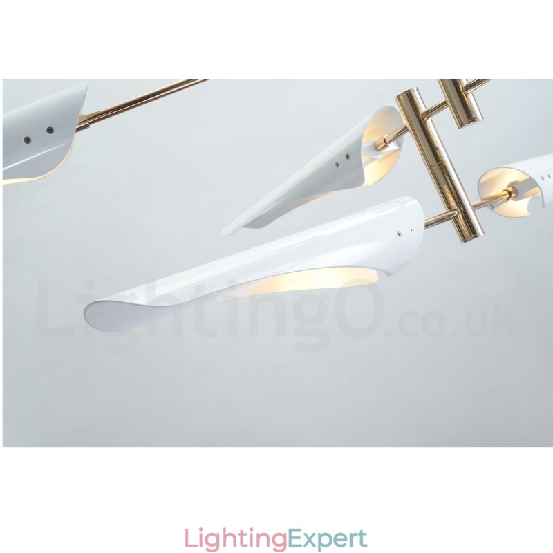 Modern Contemporary 4 Tier 8 Light Chandelier