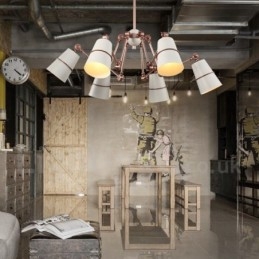 6 Light Chandelier Lamp with Modern Contemporary Style Light