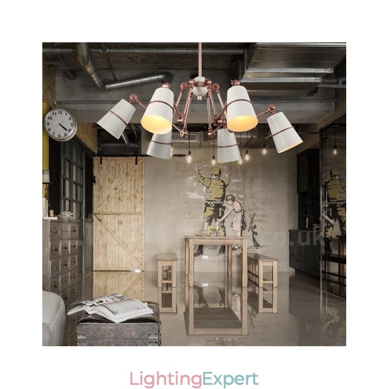 6 Light Chandelier Lamp with Modern Contemporary Style Light