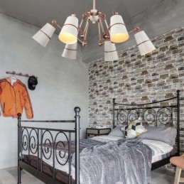 6 Light Chandelier Lamp with Modern Contemporary Style Light