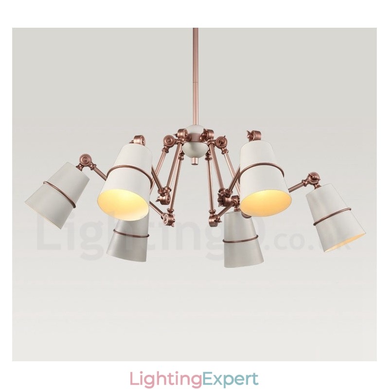 6 Light Chandelier Lamp with Modern Contemporary Style Light