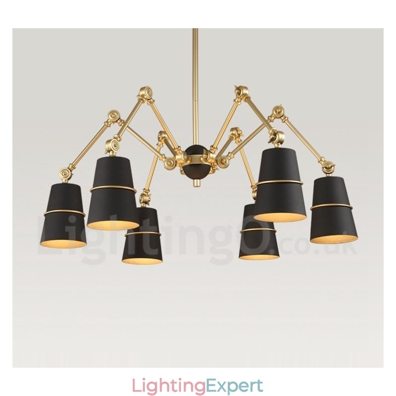 6 Light Chandelier Lamp with Modern Contemporary Style Light