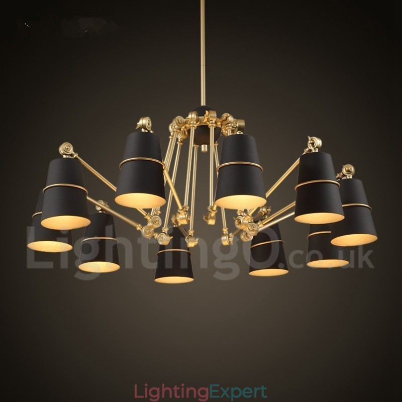 10 Light Chandelier Lamp with Modern Contemporary Style Light
