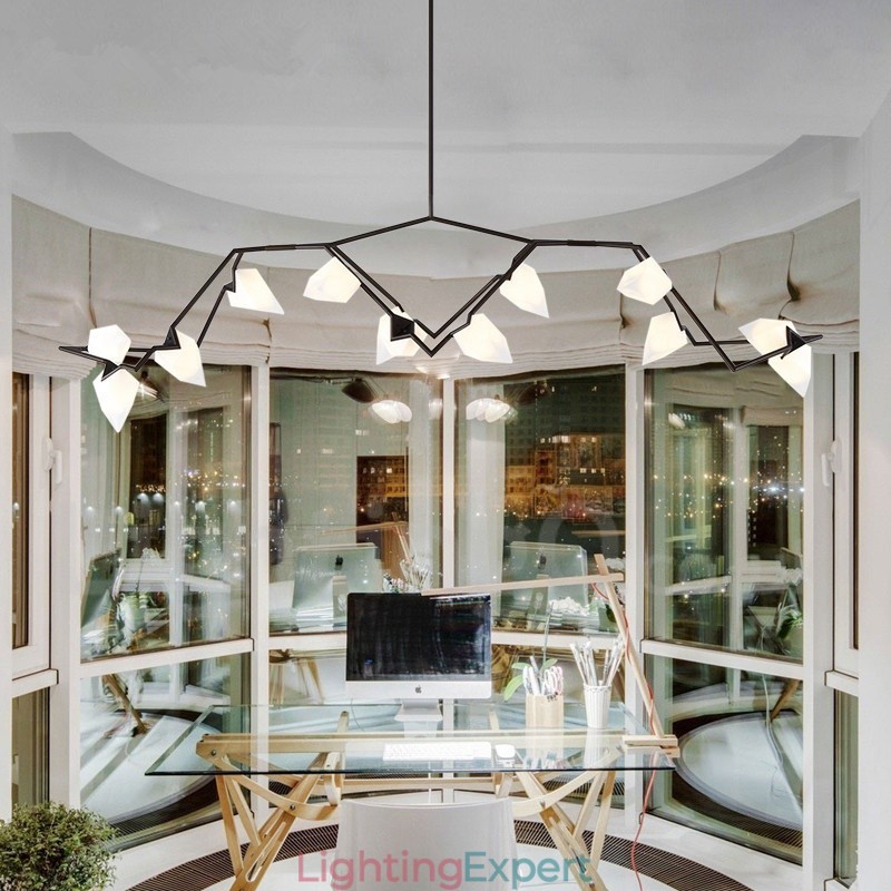Modern Contemporary 8 Light Chandelier Lamp Light