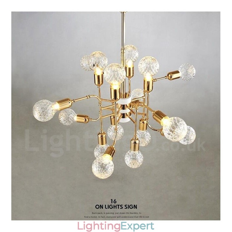 4 Tier Modern Contemporary 16 Light Chandelier Lamp Light