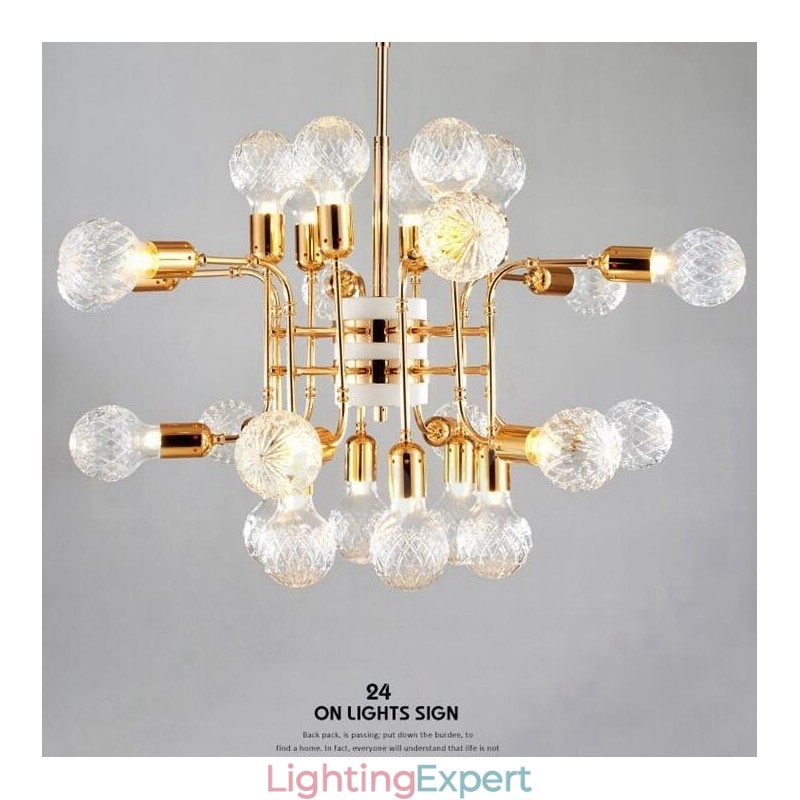 4 Tier Modern Contemporary 24 Light Chandelier Lamp Light