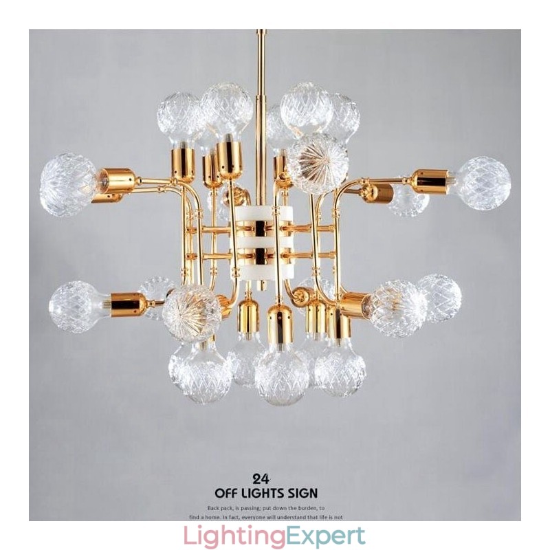 4 Tier Modern Contemporary 24 Light Chandelier Lamp Light
