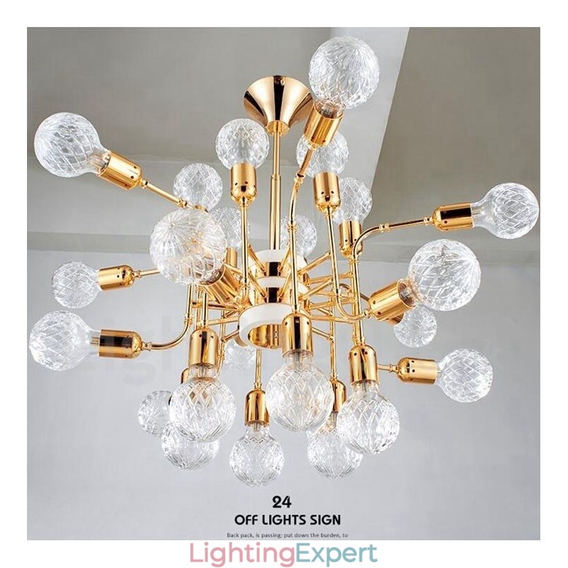 4 Tier Modern Contemporary 24 Light Chandelier Lamp Light