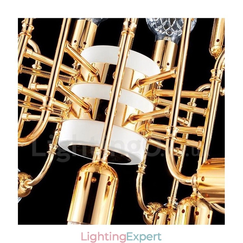 4 Tier Modern Contemporary 24 Light Chandelier Lamp Light