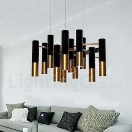 Modern Contemporary 13 Light Chandelier Single Tier Lamp Light