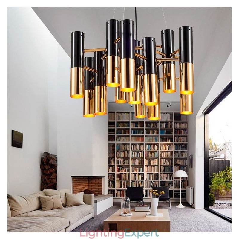 Modern Contemporary 13 Light Chandelier Single Tier Lamp Light